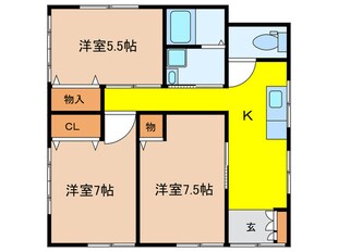 グリーンハイツの物件間取画像